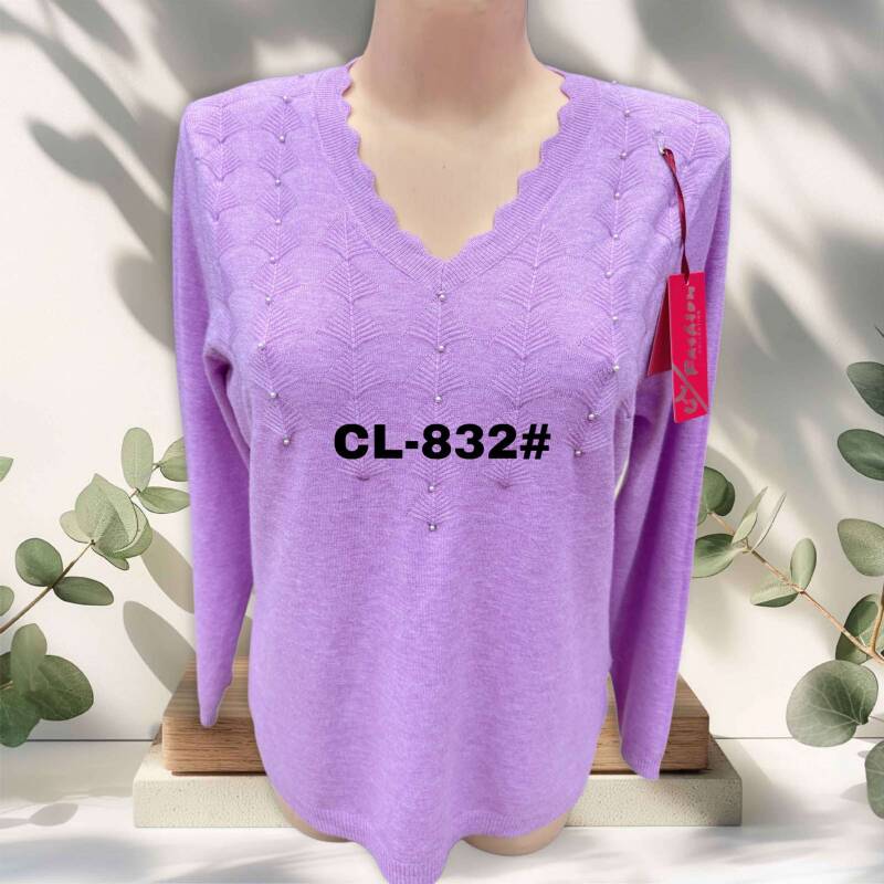 Swetry damskie Roz L-3XL. 1 kolor. Paczka 10 szt